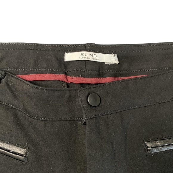 Alfred Sung Black Legging Trousers size 6 - Picture 4 of 5